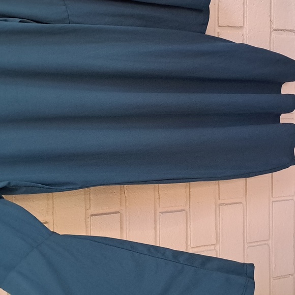 Hot Kiss Turquoise Blue Long Bell Sleeve Dress. Size 2X NWOT - Picture 6 of 9